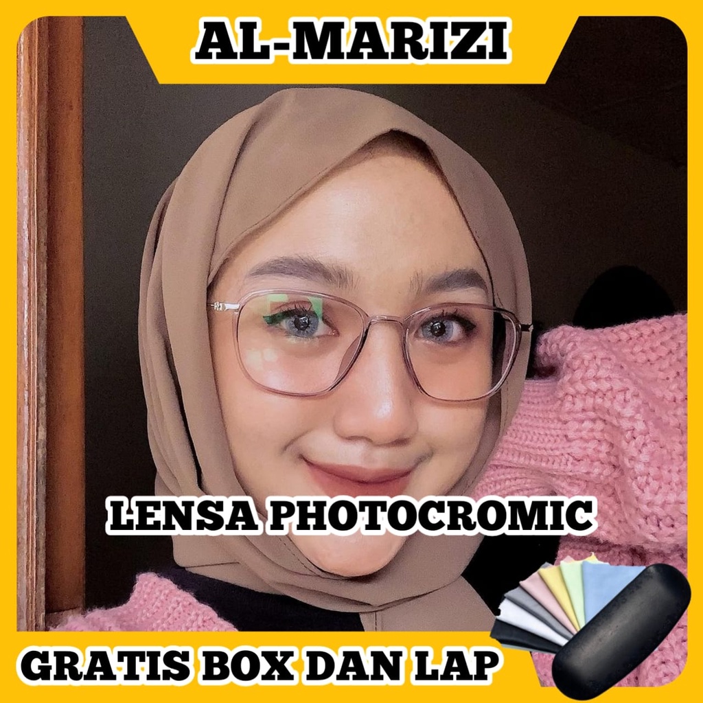 TERBARU KACAMATA LENSA PHOTOCROMIC KACAMATA MINUS ANTIRADIASI/BLUERAY WANITA/PRIA UNISEX