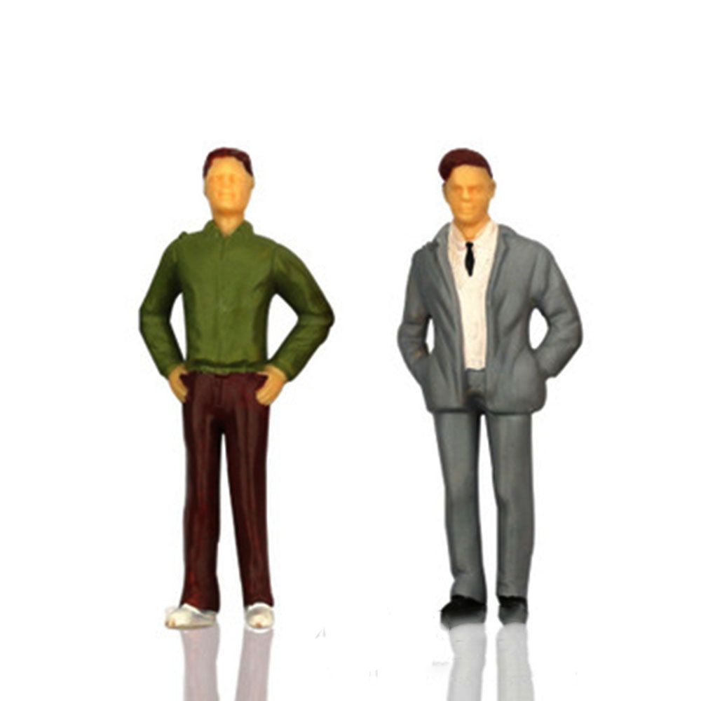 CHOOKYY 100 Pcs Model Building Action &amp; Toy Figures Passengers Train Scenery 1:100/1:150/1:75/1:50 Scale Die Characteristics Mixed Color Pose