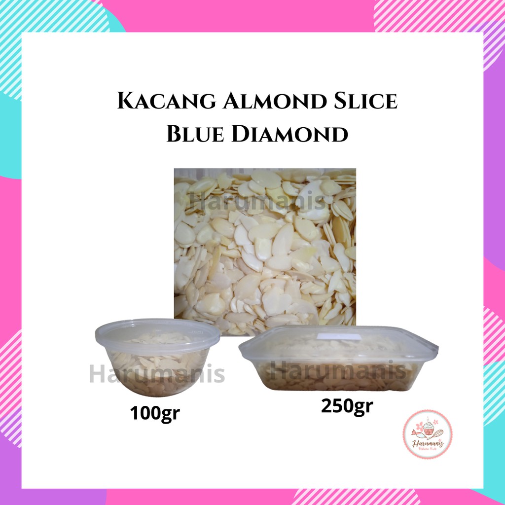 

Almond Slice Blue Diamond 100gr Mentah