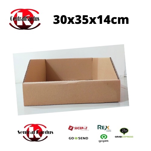 

(ISI 1 PCS ) Bin Box/BOX BIN KARDUS POLOS STANDAR UK. 30x35x14cm/ Box Organizer Storage Bin Karton Grosir HEMAT