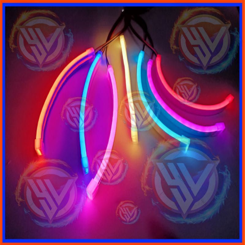 Lampu alis neon fleksibel 15cm 12v Led motor alis Lampu kolong motor dan mobil 1pcs Beat Mio Nex dll