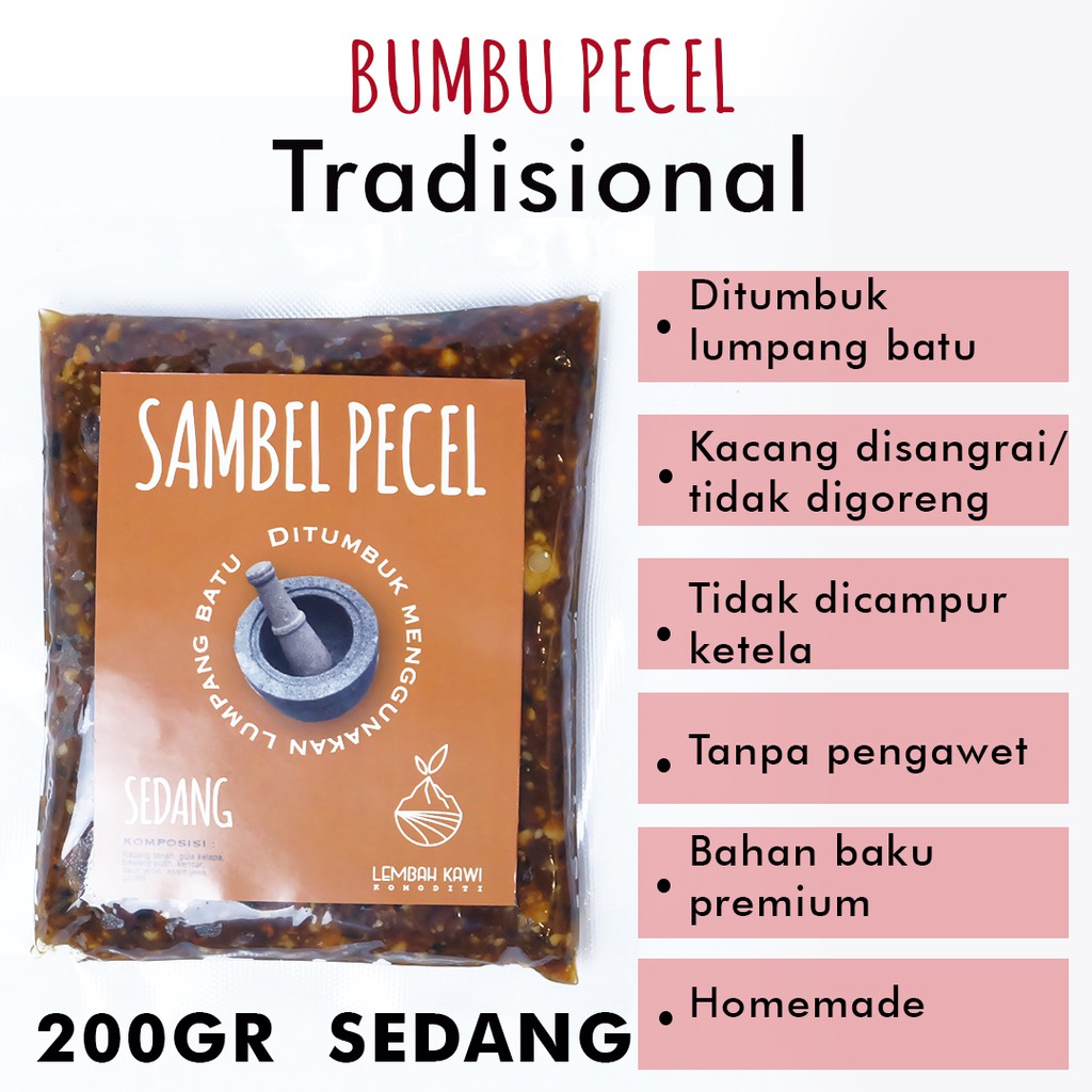 

SAMBEL PECEL TUMBUK BATU SEDANG 200GR BUMBU PECEL SEHAT ASLI BUMBU PECEL JERUK PURUT