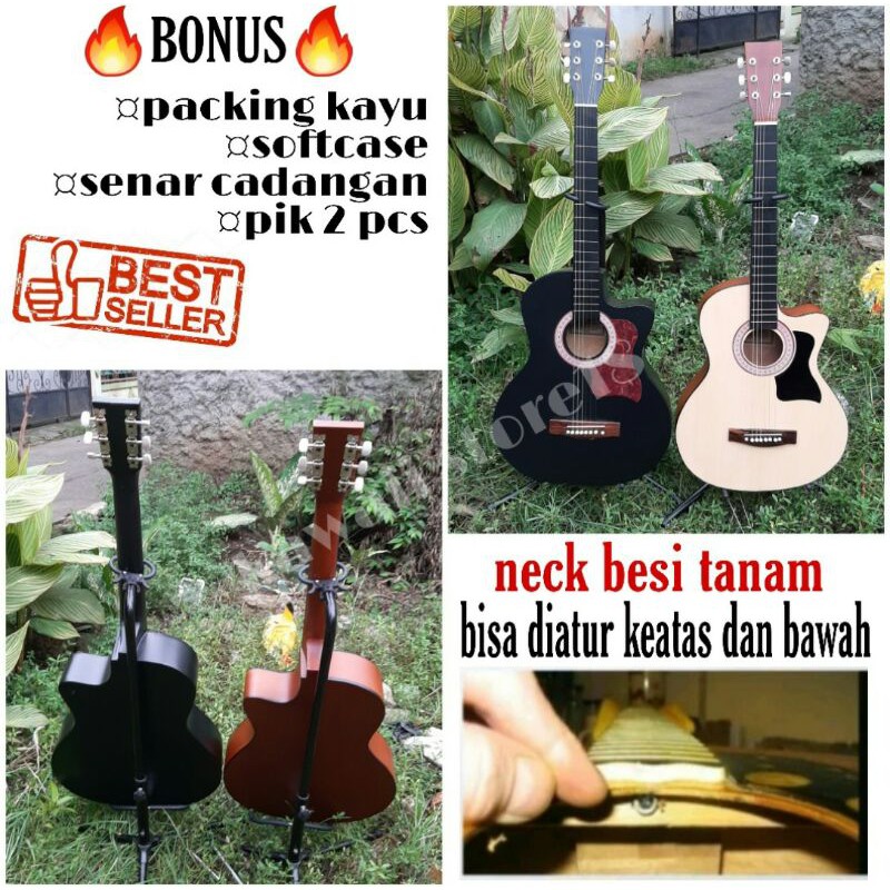Gitar akustik yamaha pemula TANAM BESI berkualitas