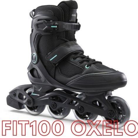 Sepatu Roda untuk Wanita Dewasa Roller Skate Inline Blade FIT100 Oxelo
