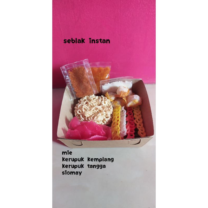 

seblak instan/kerupuk/mie/siomay