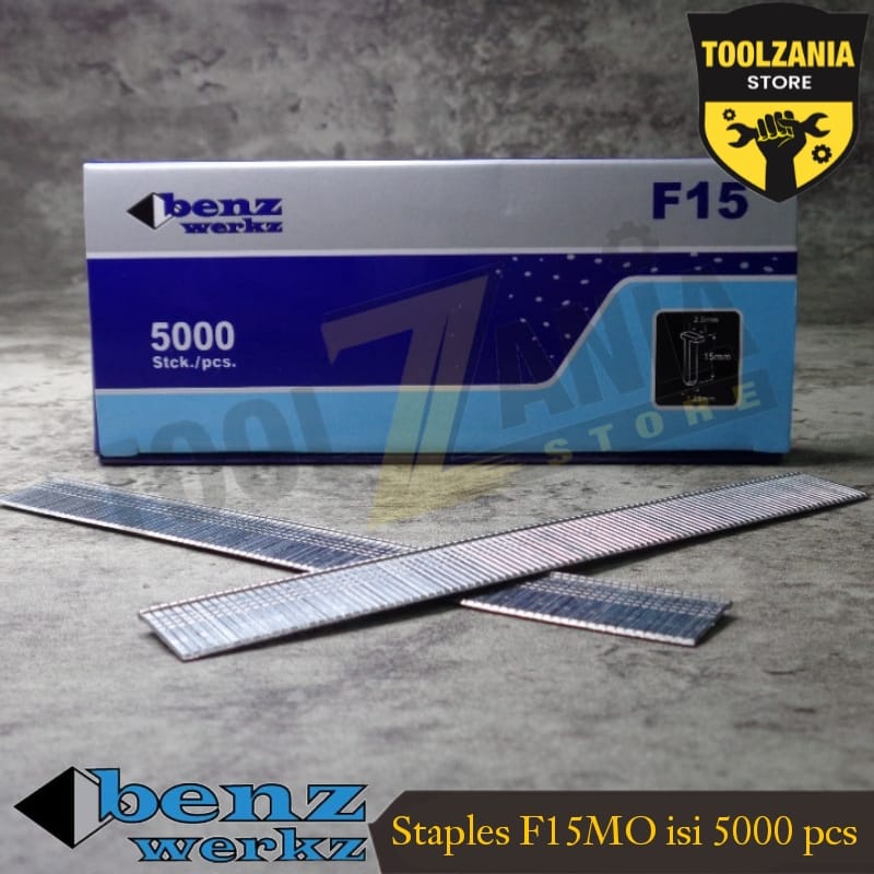 

Isi staples tembak angin 15mm F15MO benz werkz 5000 pcs isi stapler