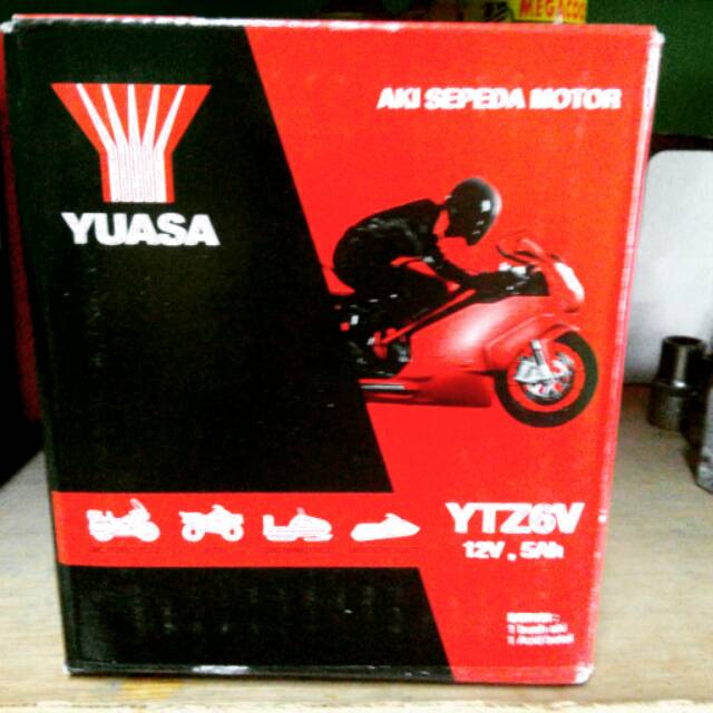 Aki Motor / Aki Yuasa Ytz6 / Aki Vario Murah