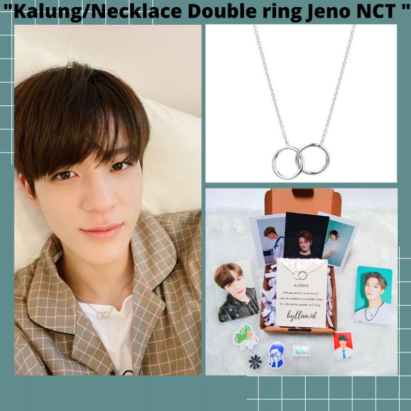 [Freebies] Necklace Kalung Doule Ring Jeno  NCT Baca deskripsi