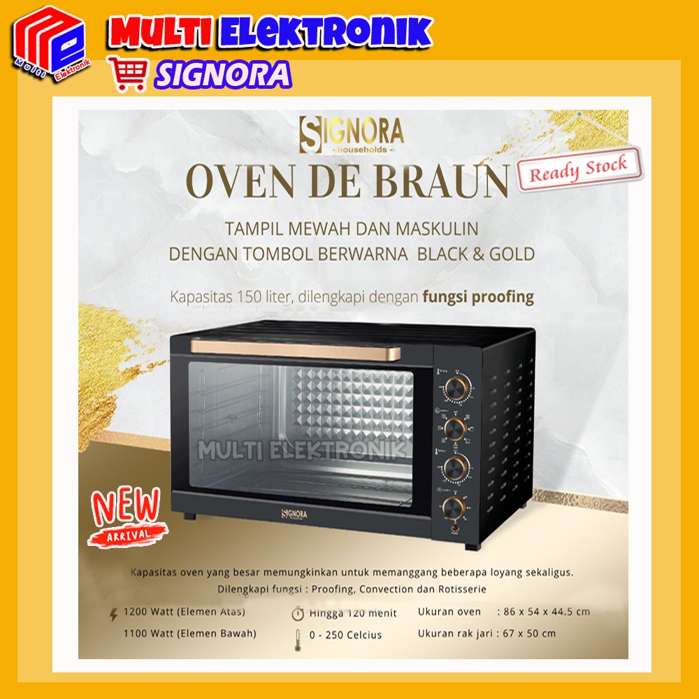 Oven De Braun Signora 150 liter/Oven De Braun/Oven Signora