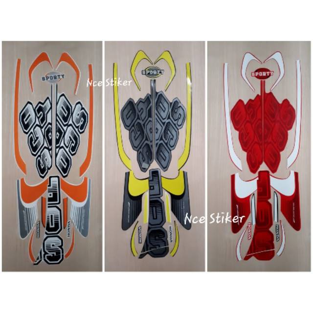 STIKER STRIPING SCOOPY FI 2017 SPORTY