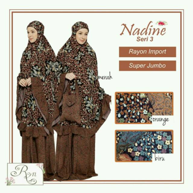 Mukena Nadine by Rhayanh jumbo rayon super