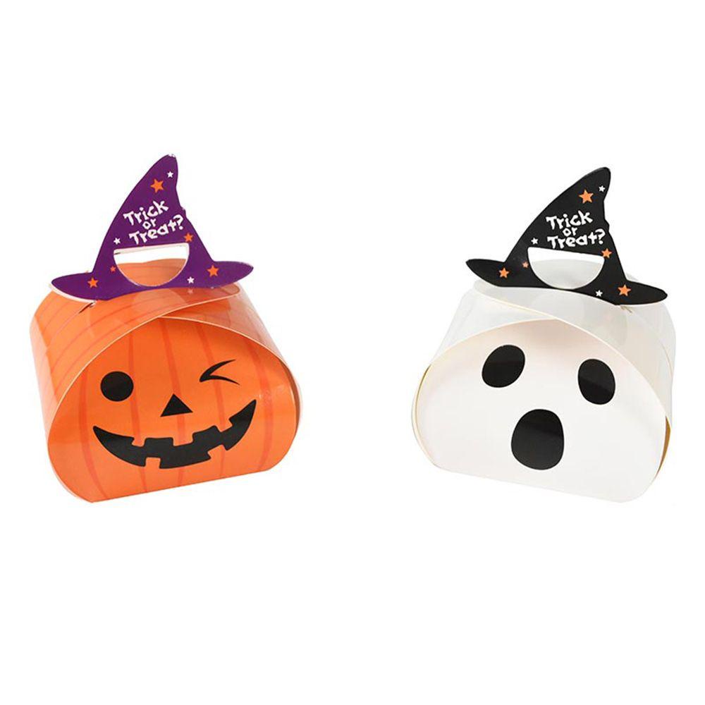 Mxbeauty Candy Box 10Pcs Trick Or Treat Gift Warpping Supplies Untuk Biskuit Permen Pouch Snack Dekorasi Halloween