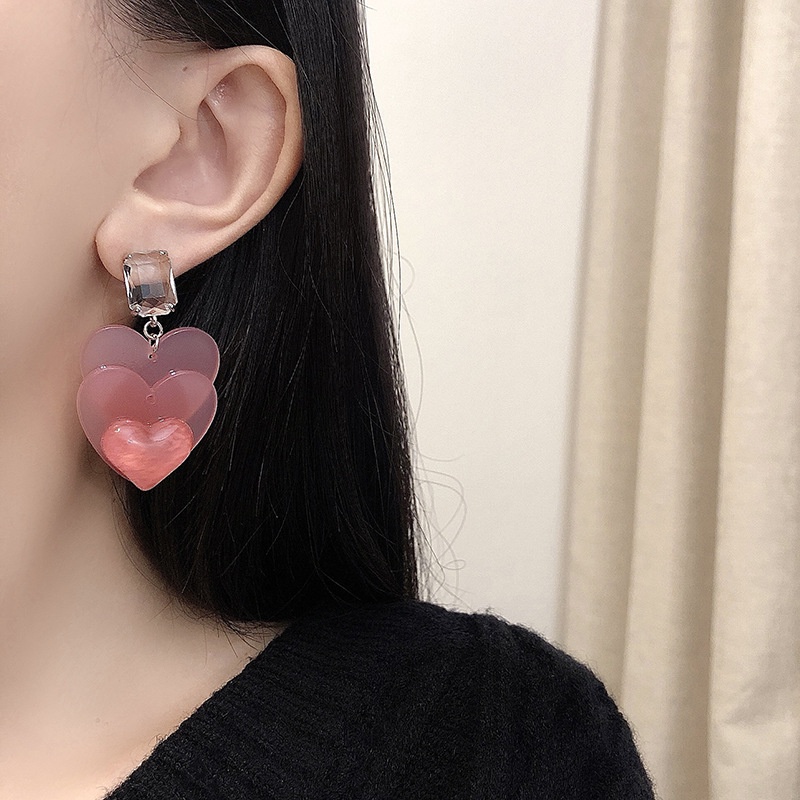 Anting Bentuk Kotak Gaya Korea