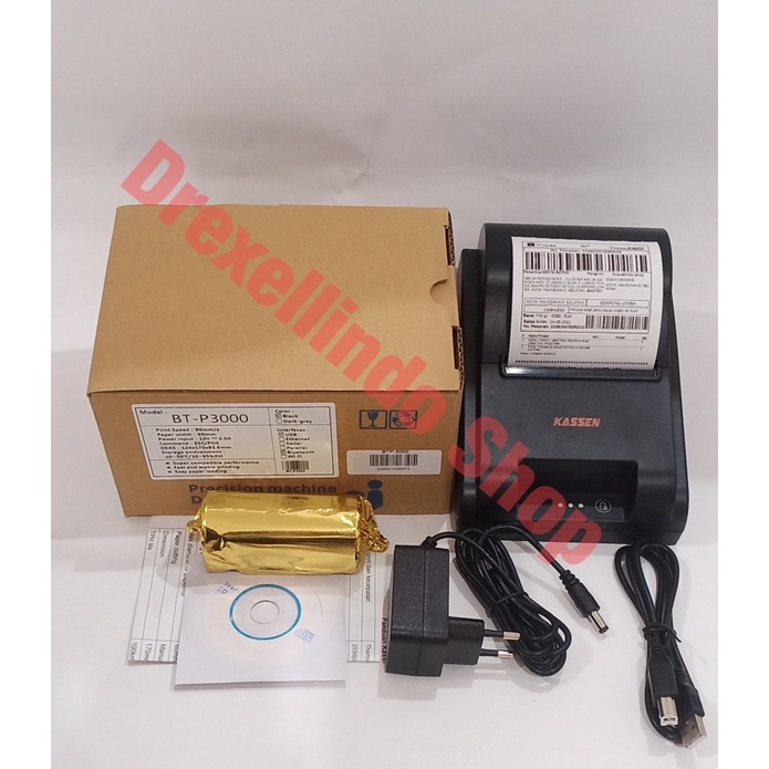 Printer Thermal Bluetooth 80mm KASSEN BT-P3000 BTP3000 USB Bluetooth RJ11