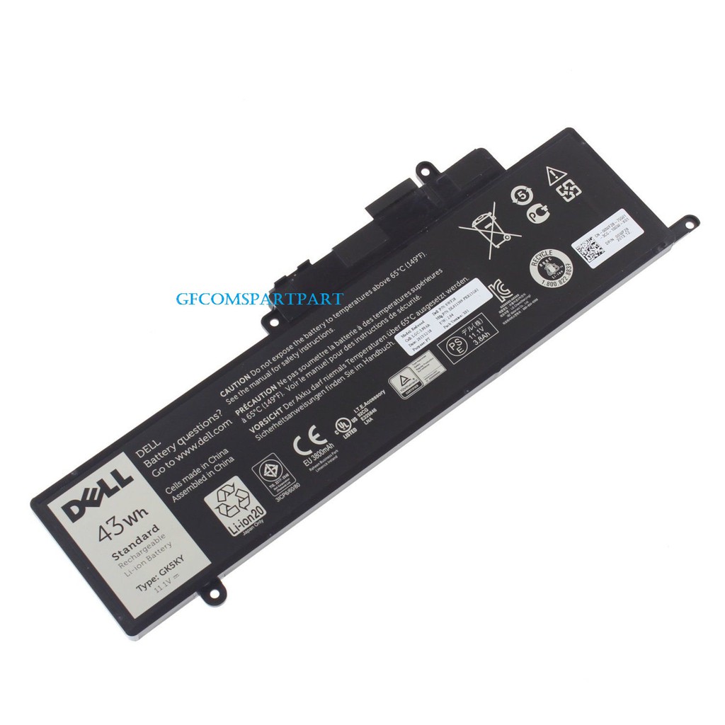 Original Baterai Laptop DELL Inspiron Inspiron 11 3147, 11 3148, 11 3152, 11 3153, 11 3157, 11 3158