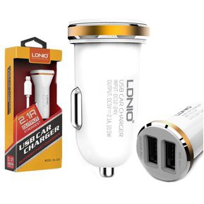 LDNIO DL C22 CAR CHARGER TRAVEL MOBIL 2 PORT TERMURAH USB MICRO ORIGINAL