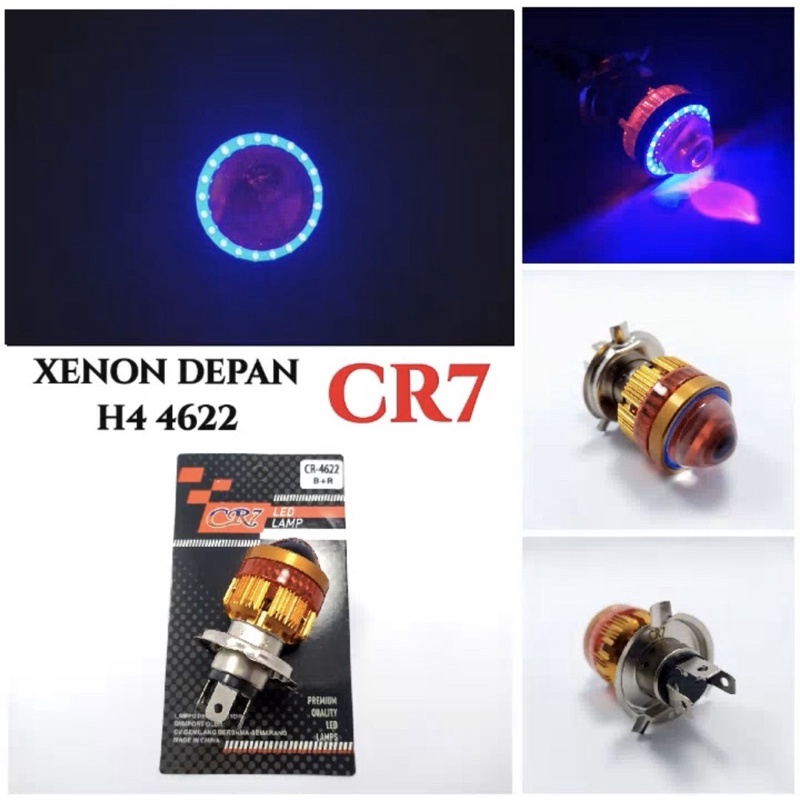 LAMPU LED LASER H4 LENSA HIGH LOW RING WARNA TERBARU