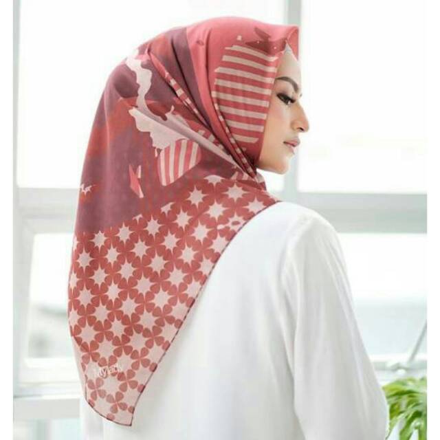 My lady shalum hijab voal printed scarf by my lady hijab