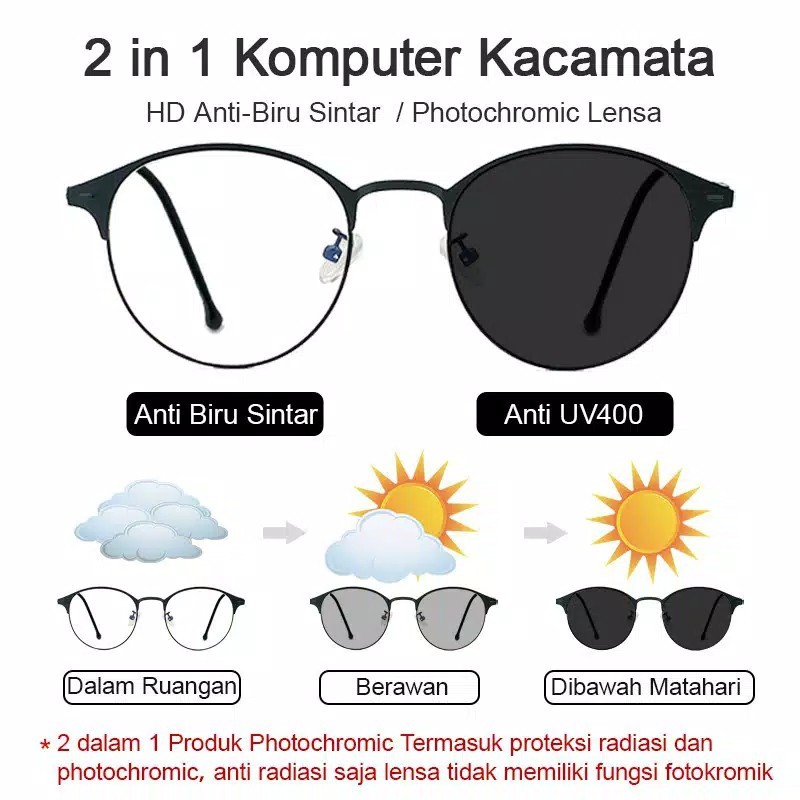 Frame 8001 Kacamata Non Photocromic / Kacamata Anti Radiasi - BOLON Eyeware