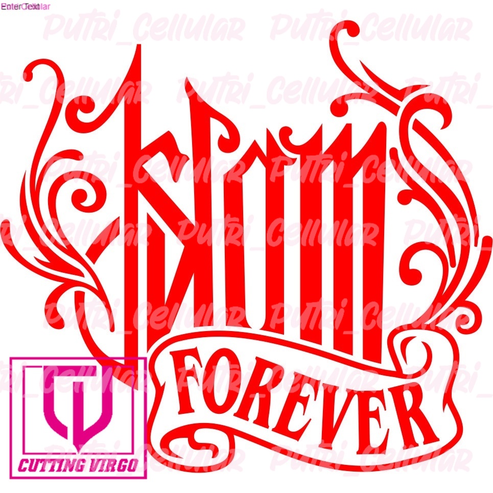 

Cutting stiker motor dan mobil Islam Forever B 7736