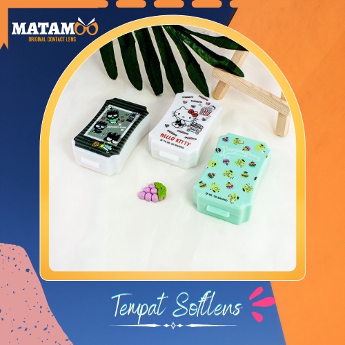 TRAVEL KIT / TEMPAT SOFTLENS MINI / KOTAK SOFTLENS KECIL KACA - WARNA PUTIH RANDOM