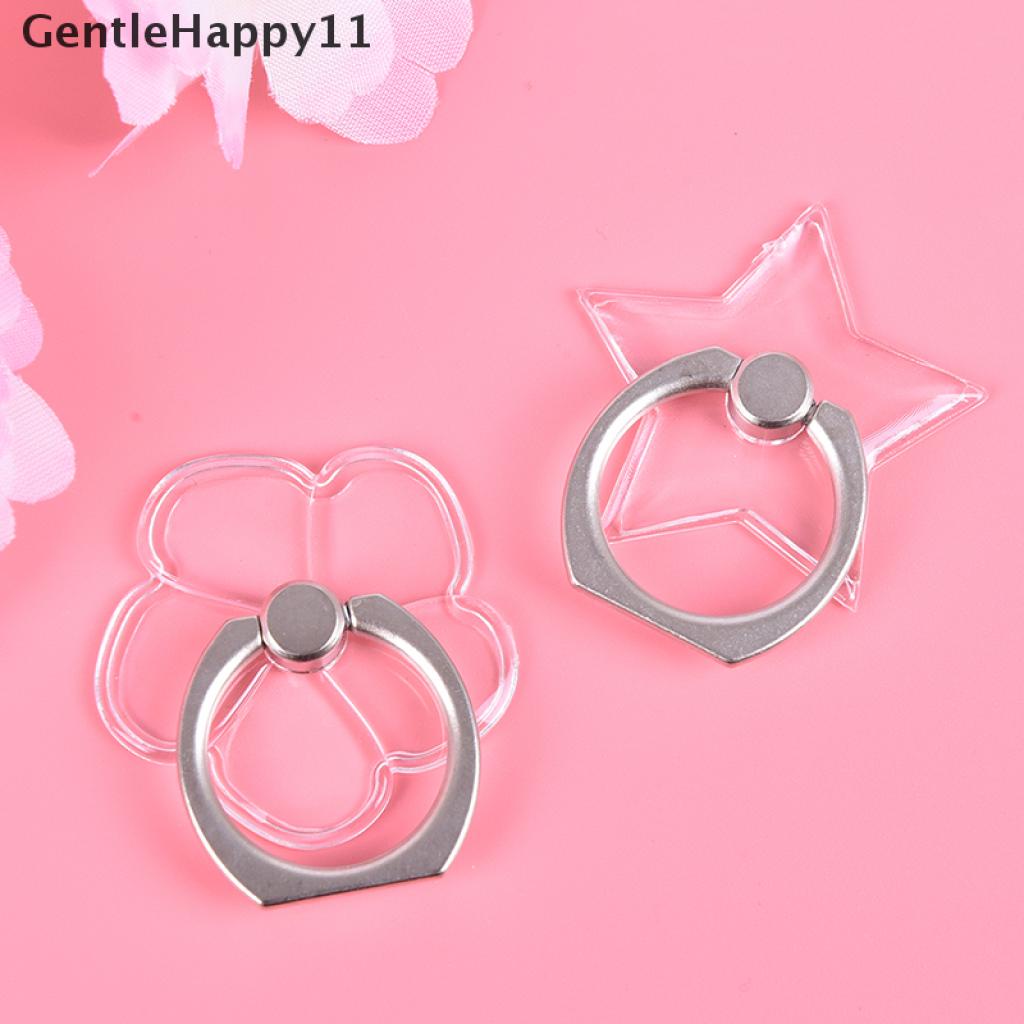 Gentlehappy Ring Stand Holder Hp Universal Transparan Bisa Berputar 360 °