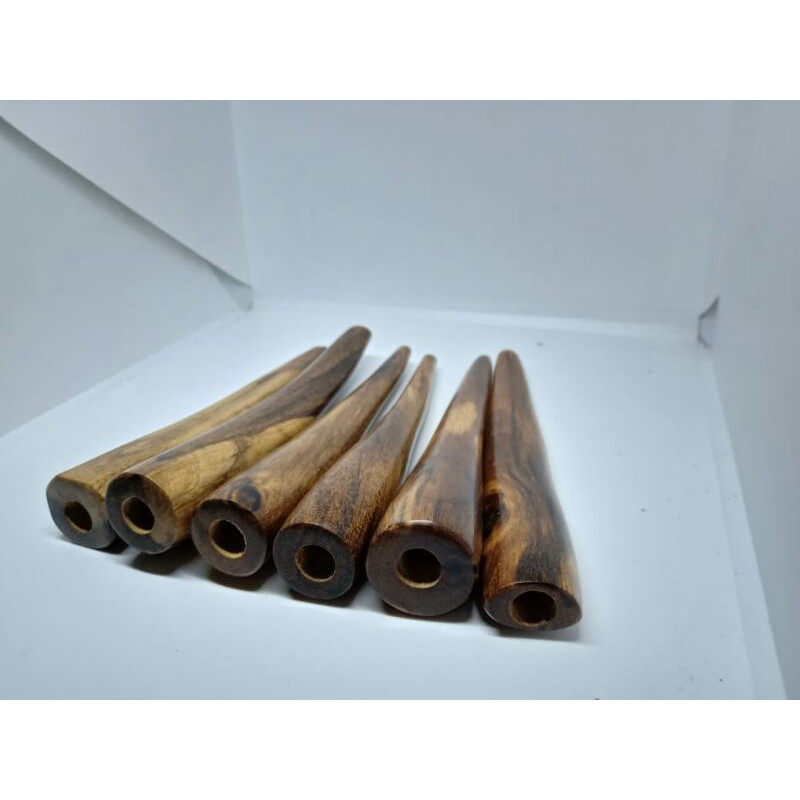 once pipa rokok kayu gaharu buaya atau ramin wangi panjang 12cm
