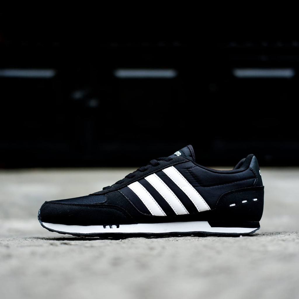 Adidas Neo City Racer Full Black White BNWB