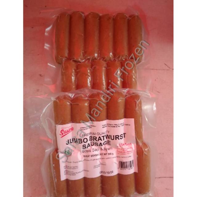 

Sosis Sapi Mini Premium Sosina 500 gr isi 11pcs