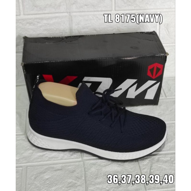sepatu cewek KDM TL8175 rajut import