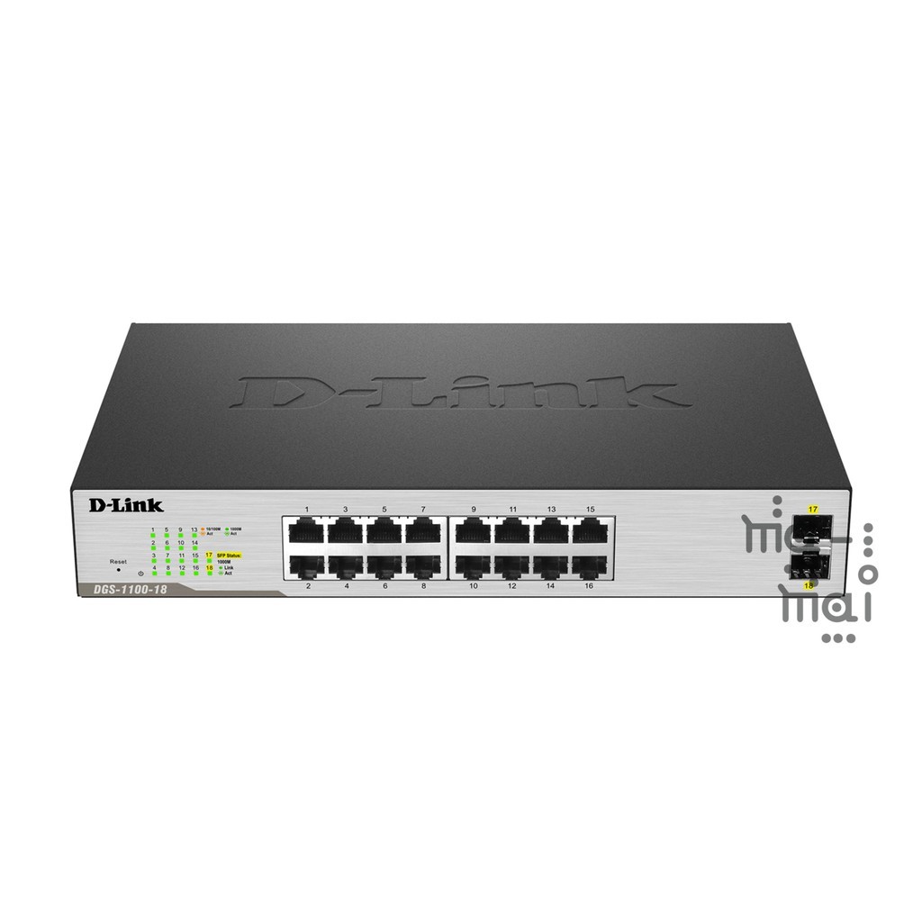D-Link Switch DGS-1100-16 EasySmart switch 16 10/100/1000Mbps ports +