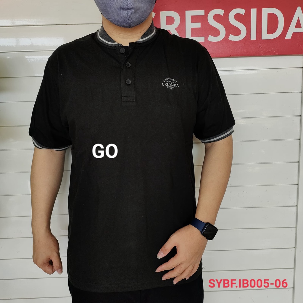 gof 06A1 CRESSIDA BIGSIZE POLO T-SHIRT Pakaian Pria Atasan Kaos Polo Berkerah Wangky Polo Lengan Pendek