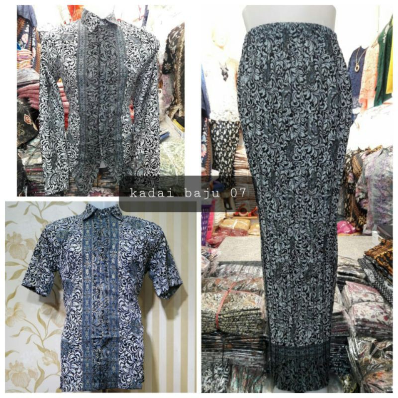 KEMEJA CUOUPLE//KEMEJA BATIK//ROK PLISKET