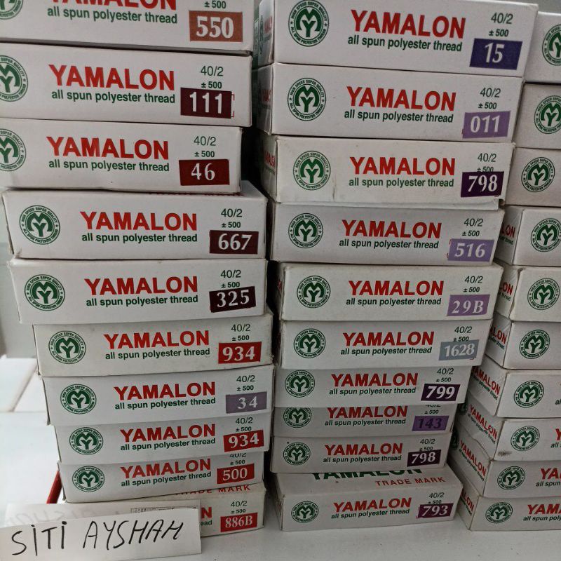 Benang jahit Yamalon Merah 12 biji