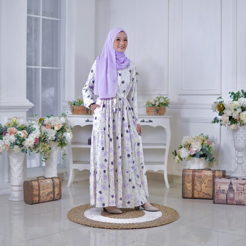 GAMIS COUPLE IBU DAN ANAK GAMIS LILAC GAMIS AMORA