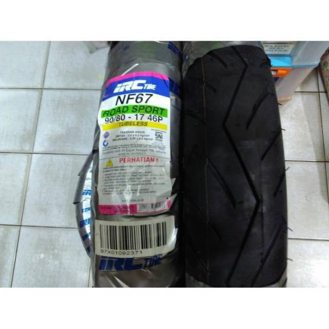 ban luar irc 90/80-17 (tubeless) standar ban depan vixion new