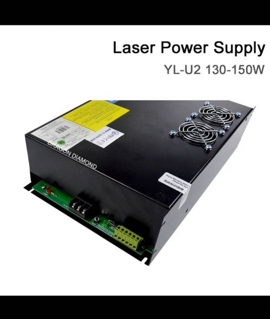 Power supply laser co2 yongli 130w 150w  U2 good performa