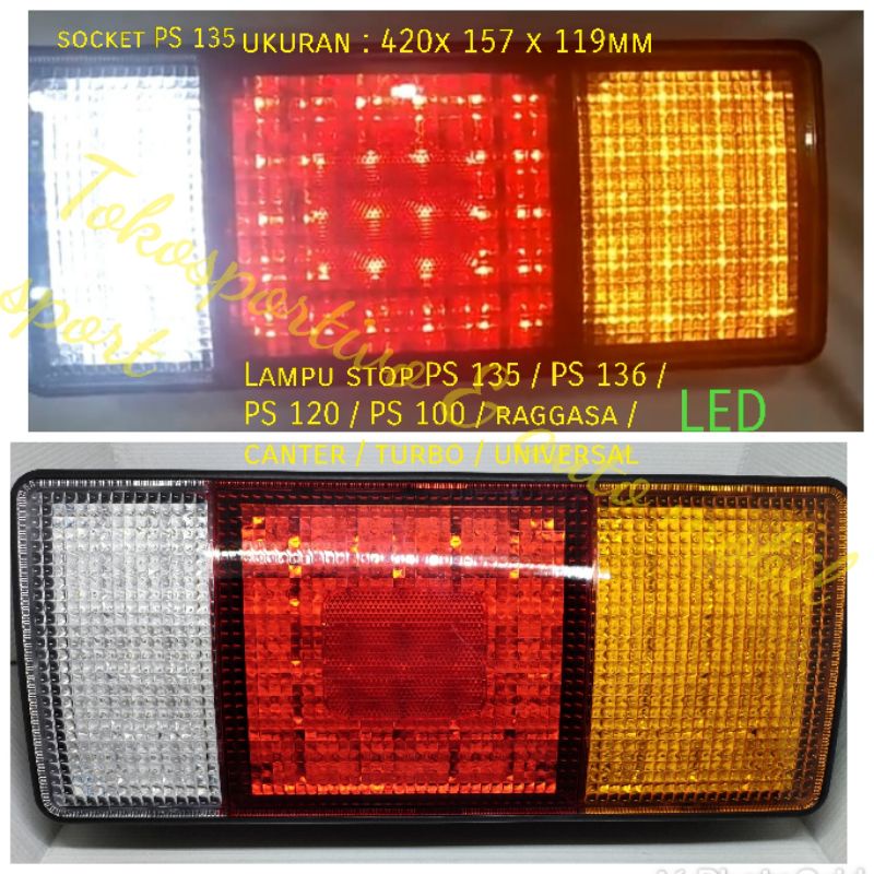 Lampu stop LED Truck box PS135 / PS136 / PS120 / PS100 / raggasa / canter / turbo universal LED stop