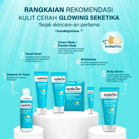 MUSTIKA RATU Brightening Bengkoang | Krem Masker Body Lotion Pembersih Penyegar Bengkuang