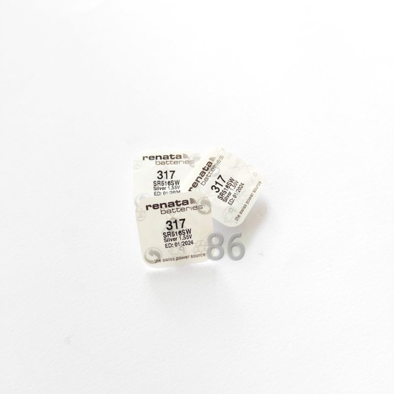 Baterai Batre Battery RENATA 317 Sr516Sw Original