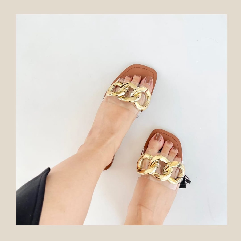 Sendal flat wanita zara import