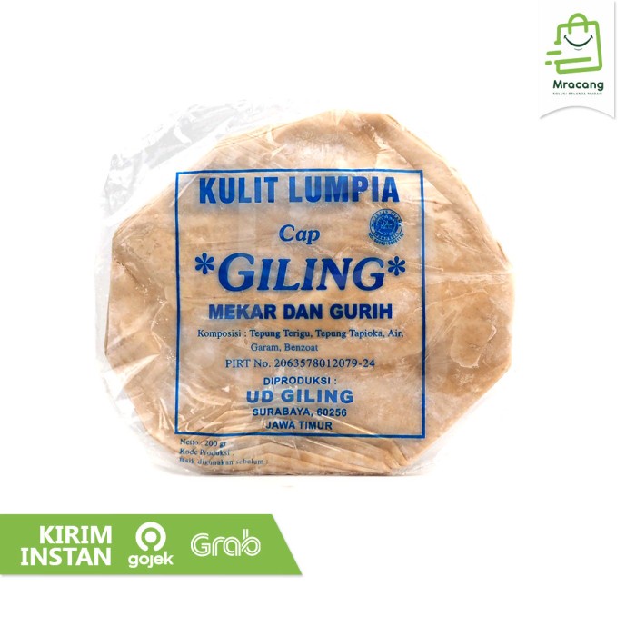 

Kulit Lumpia - Isi 7 / Mracang Market Surabaya