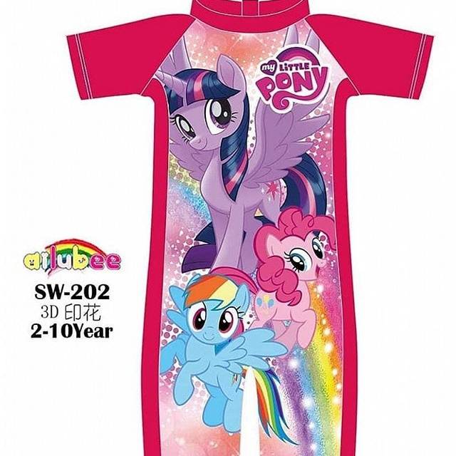 Baju renang little pony ailubee swimwear little pony