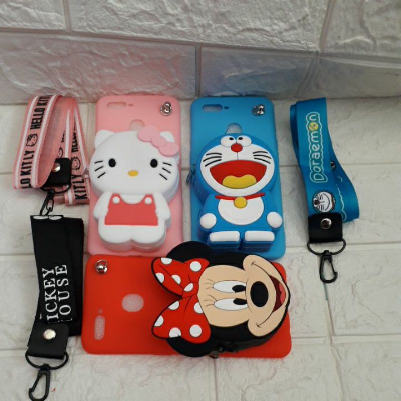 SILIKON HP OPPO A5S F9 A7 A12 A11 A15 A15sgantungan dompet