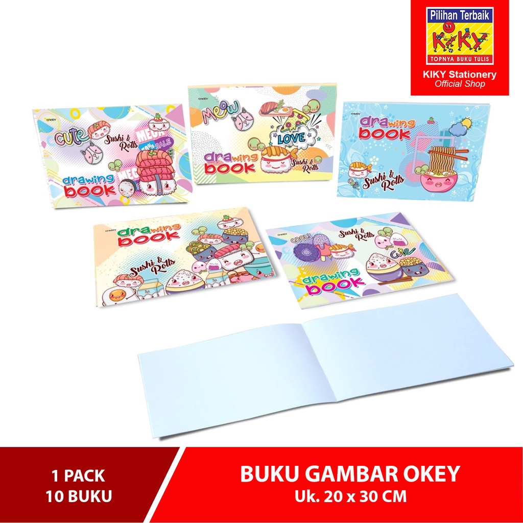 OKEY Buku Gambar A4 (Uk. 20 x 30 cm) - 1 Buku