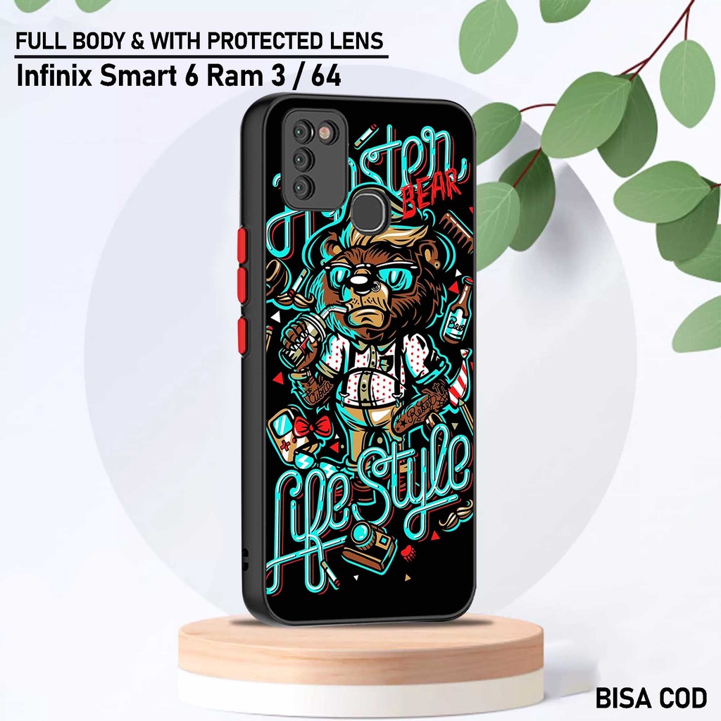 Case Infinix Smart 6 Ram 3 - Motif Case [ Mancasekilers2 ] - Hardcase Infinix Smart 6 Ram 3 - Softca