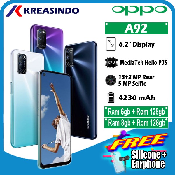 OPPO A92 6/128 8/128 Ram 6gb 8gb Rom 128gb Garansi Resmi