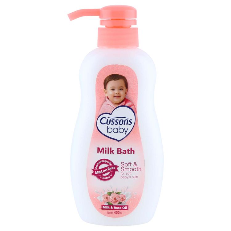 Cussons Baby Milk Bath Soft & Smooth Botol Pump 400ml