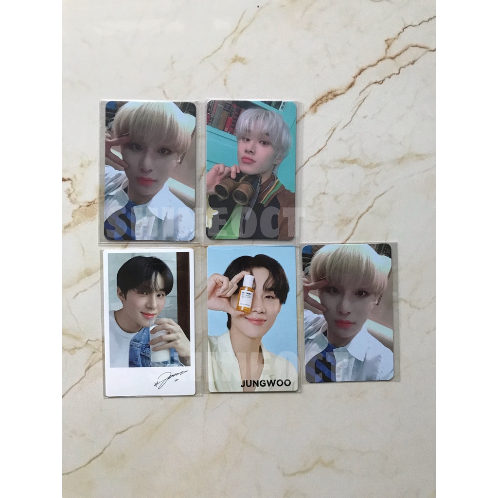 PC Photocard Jungwoo Kihno Superhuman set Teropong Sticker ver. Nature Republic Natrep Polaroid Pola