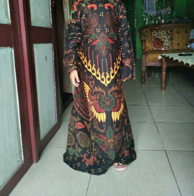 Batik Couple Keluarga Sania Ruffle Ori Ndoro Jowi Dnt Motif Kupu Sogan